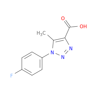 1-(4-氟苯基)-5-甲基-1,2,3-三唑-4-甲酸