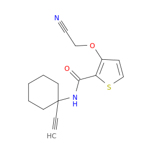 2-Thiophenecarboxamide, 3-(cyanomethoxy)-N-(1-ethynylcyclohexyl)-