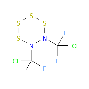1,2,3,4,5,6-Tetrathiadiazine, 5,6-bis(chlorodifluoromethyl)dihydro-