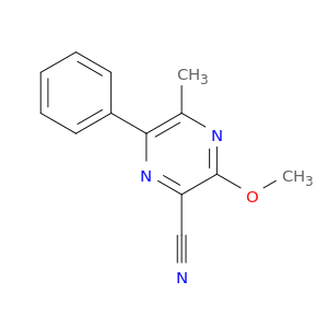 Pyrazinecarbonitrile, 3-methoxy-5-methyl-6-phenyl-