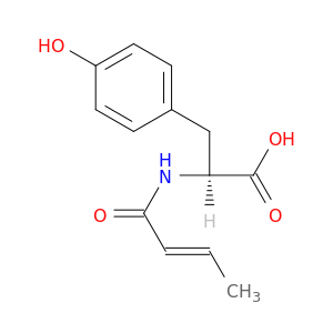 L-Tyrosine, N-[(2E)-1-oxo-2-butenyl]-
