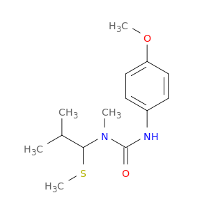Urea, N'-(4-methoxyphenyl)-N-methyl-N-[2-methyl-1-(methylthio)propyl]-