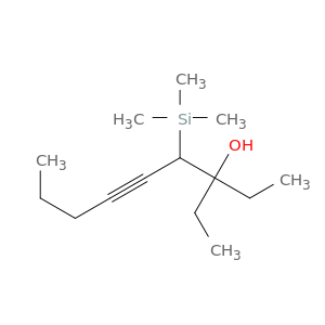 5-Nonyn-3-ol, 3-ethyl-4-(trimethylsilyl)-