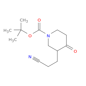 1-Piperidinecarboxylic acid, 3-(2-cyanoethyl)-4-oxo-, 1,1-dimethylethylester