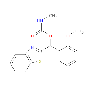2-Benzothiazolemethanol,a-(2-methoxyphenyl)-,methylcarbamate (ester) (9CI)