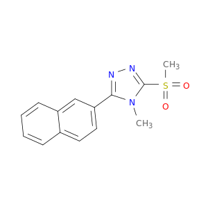 4H-1,2,4-Triazole,4-methyl-3-(methylsulfonyl)-5-(2-naphthalenyl)-