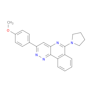 3-(4-METHOXYPHENYL)-6-(PYRROLIDIN-1-YL)-PYRIDAZINO[4,3-C]ISOQUINOLINE