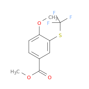 Benzoic acid, 4-methoxy-3-[(trifluoromethyl)thio]-, methyl ester