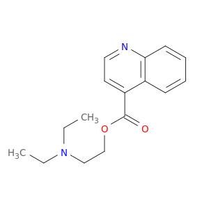 4-Quinolinecarboxylic acid, 2-(diethylamino)ethyl ester