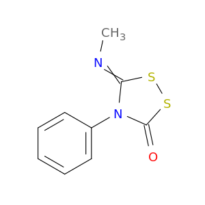 1,2,4-Dithiazolidin-3-one, 5-(methylimino)-4-phenyl-