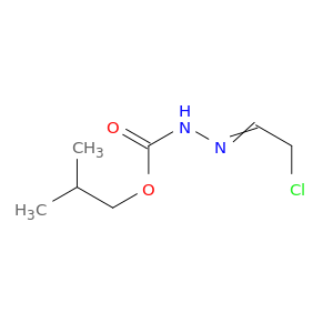 Hydrazinecarboxylic acid, (2-chloroethylidene)-, 2-methylpropyl ester