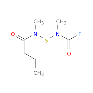 Carbamic fluoride, methyl[[methyl(1-oxobutyl)amino]thio]-