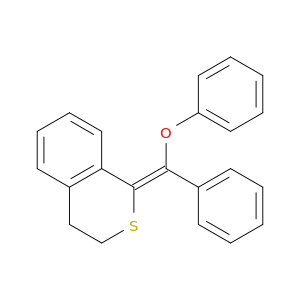 1H-2-Benzothiopyran, 3,4-dihydro-1-(phenoxyphenylmethylene)-, (E)-