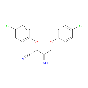 Butanenitrile, 2,4-bis(4-chlorophenoxy)-3-imino-