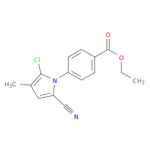 Ethyl 4-(2-chloro-5-cyano-3-methyl-1H-pyrrol-1-yl)benzoate