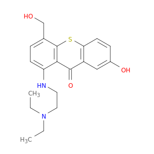1-(2-diethylaminoethylamino)-7-hydroxy-4-(hydroxymethyl)thioxanthen-9-one