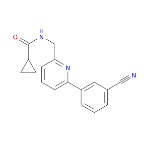 Cyclopropanecarboxamide, N-[[6-(3-cyanophenyl)-2-pyridinyl]methyl]-