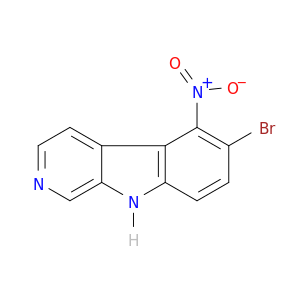 9H-Pyrido[3,4-b]indole, 6-bromo-5-nitro-