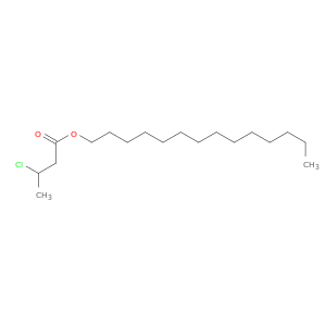 Butanoic acid, 3-chloro-, tetradecyl ester