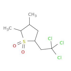 Thiophene, tetrahydro-2,3-dimethyl-5-(2,2,2-trichloroethyl)-, 1,1-dioxide