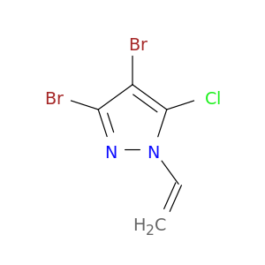 1H-Pyrazole, 3,4-dibromo-5-chloro-1-ethenyl-