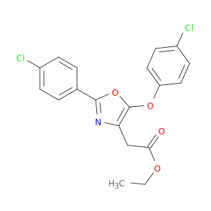 ETHYL 2-[5-(4-CHLOROPHENOXY)-2-(4-CHLOROPHENYL)-1,3-OXAZOL-4-YL]ACETATE