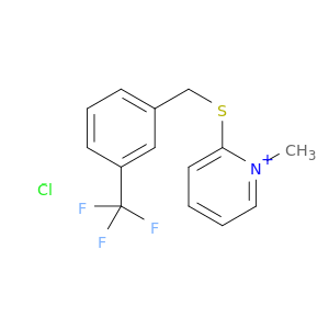 Pyridinium, 1-methyl-2-[[[3-(trifluoromethyl)phenyl]methyl]thio]-, chloride