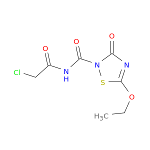 1,2,4-Thiadiazole-2(3H)-carboxamide, N-(chloroacetyl)-5-ethoxy-3-oxo-