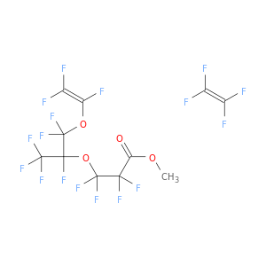 methyl 2,2,3,3-tetrafluoro-3-[1,1,1,2,3,3-hexafluoro-3-(1,2,2-trifluoroethenoxy)propan-2-yl]oxy-propanoate; 1,1,2,2-tetrafluoroethene
