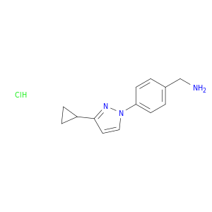 4-(3-Cyclopropyl-1H-pyrazol-1-yl)-benzenemethanamine