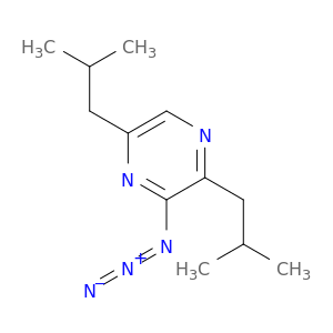 Pyrazine, 3-azido-2,5-bis(2-methylpropyl)-