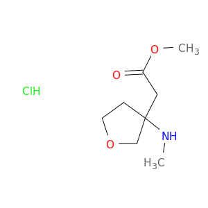 methyl 2-[3-(methylamino)oxolan-3-yl]acetate hydrochloride