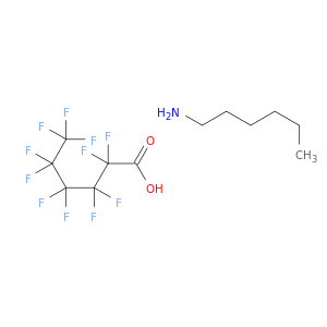 Hexanoic acid, undecafluoro-, compd. with 1-hexanamine (1:1)