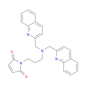1H-Pyrrole-2,5-dione, 1-[3-[bis(2-quinolinylmethyl)amino]propyl]-