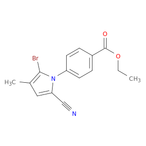 Ethyl 4-(2-bromo-5-cyano-3-methyl-1H-pyrrol-1-yl)benzoate