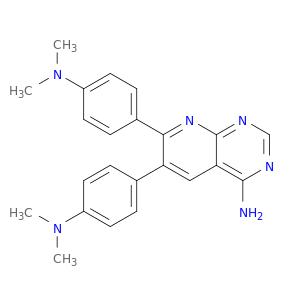 Pyrido[2,3-d]pyrimidin-4-amine, 6,7-bis[4-(dimethylamino)phenyl]-