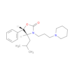 2-Oxazolidinone,4-(2-methylpropyl)-5-phenyl-3-[3-(1-piperidinyl)propyl]-, (4S-trans)- (9CI)