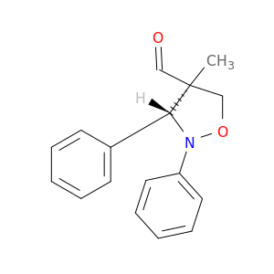 4-Isoxazolidinecarboxaldehyde, 4-methyl-2,3-diphenyl-, (3R,4R)-