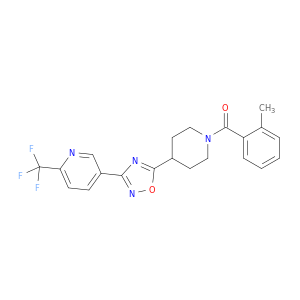 5-(5-[1-(2-METHYLBENZOYL)PIPERIDIN-4-YL]-1,2,4-OXADIAZOL-3-YL)-2-(TRIFLUOROMETHYL)PYRIDINE