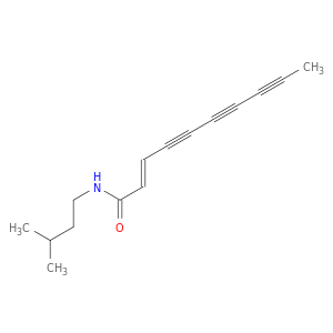 2-Decene-4,6,8-triynamide, N-(3-methylbutyl)-, (E)-