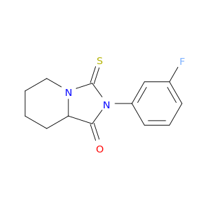 2-(3-fluorophenyl)-3-thioxohexahydroimidazo[1,5-a]pyridin-1(5h)-one
