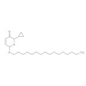 2H-Pyran-3(6H)-one, 2-cyclopropyl-6-(hexadecyloxy)-