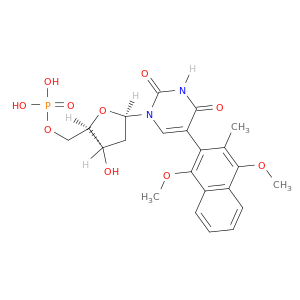 5'-Uridylic acid, 2'-deoxy-5-(1,4-dimethoxy-3-methyl-2-naphthalenyl)-