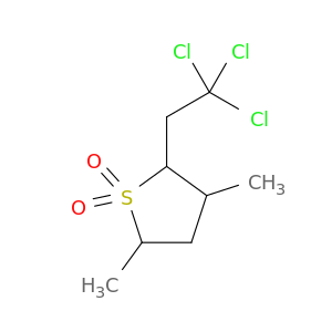 Thiophene, tetrahydro-3,5-dimethyl-2-(2,2,2-trichloroethyl)-, 1,1-dioxide