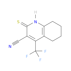 1,2,5,6,7,8-六羟基-2-硫代X-4-(三氟甲基)-3-喹啉羰基腈