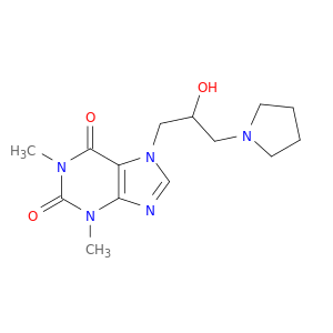 7-(2-HYDROXY-3-(PYRROLIDIN-1-YL)PROPYL)THEOPHYLLINE