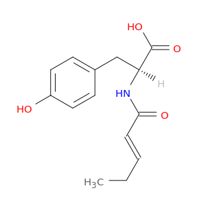 L-Tyrosine, N-[(2E)-1-oxo-2-pentenyl]-