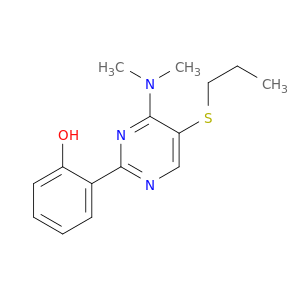 Phenol, 2-[4-(dimethylamino)-5-(propylthio)-2-pyrimidinyl]-