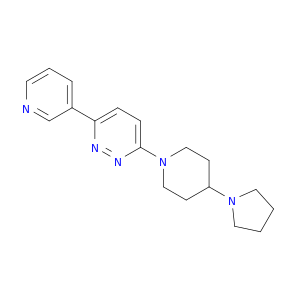Pyridazine, 3-(3-pyridinyl)-6-[4-(1-pyrrolidinyl)-1-piperidinyl]-