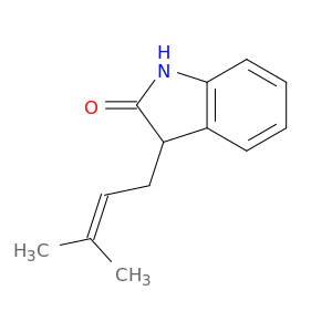 2H-Indol-2-one, 1,3-dihydro-3-(3-methyl-2-butenyl)-
